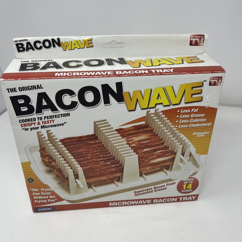 The Original Bacon Wave Microwave Bacon Tray As Seen on TV Brand - New Open Box